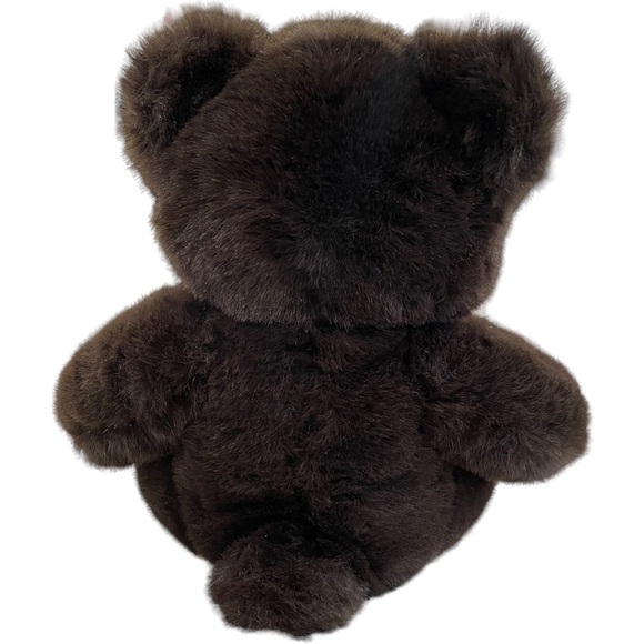 VINTAGE Cuddle Wit Teddy Bear Plush Stuffed Animal Dark Brown Tan Sitting 14 In - Picture 5 of 9